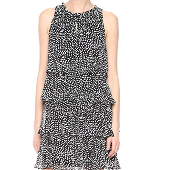 Women's half high collar three layer dress - Picture 1 of 3